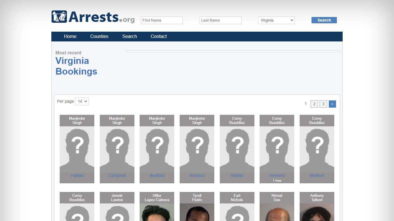 Virginia Arrests and Inmate Search